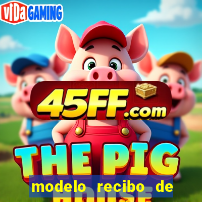 modelo recibo de pagamento word